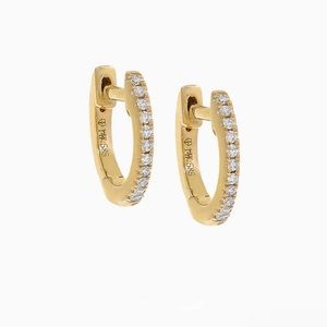 Diamond Huggie Earring 14K